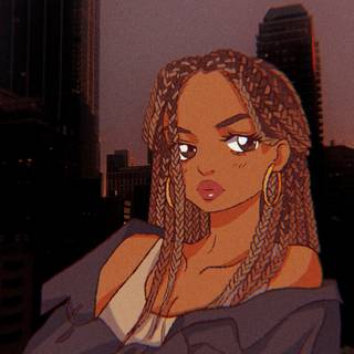 Pretty Black Girl Cartoon 