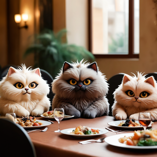 hungry cats