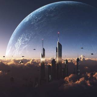 Futuristic World City wallpaper