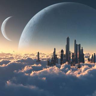 Futuristic World City wallpaper