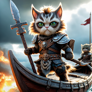 Fierce Viking Kitty