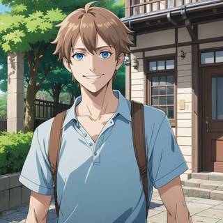 Anime young boy