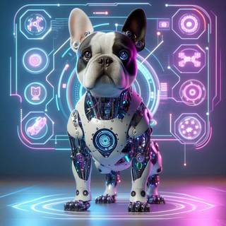  Robotic, French Bulldog, in Unreal Engine