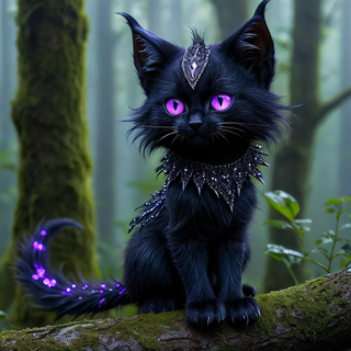 purple kitty