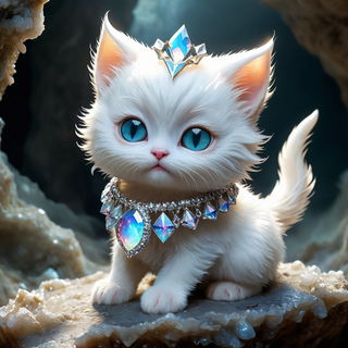kitty in diamonds