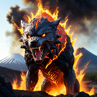 The fire wolf
