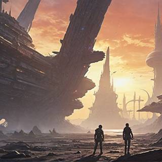 Anime Spaceship chaos