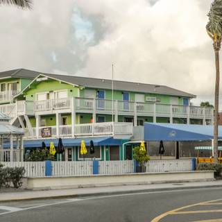 island of paradise  and the building is Architecture of outdoors of landscape  of island of beach 