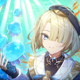 Genshin Impact, Freminet  by ガラスノ