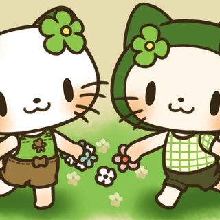Cute Green Hello Kitty by patrika