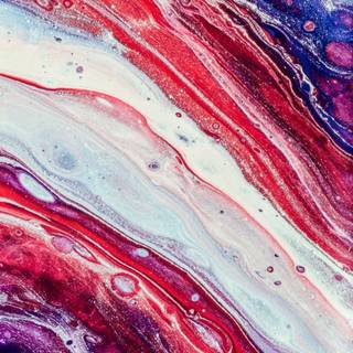 Red white and blue marble