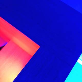 Blue and Red Chevron