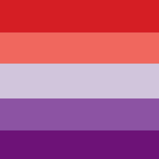 Bi and lesbain flag 
