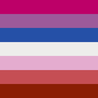 Bi and lesbain flag 
