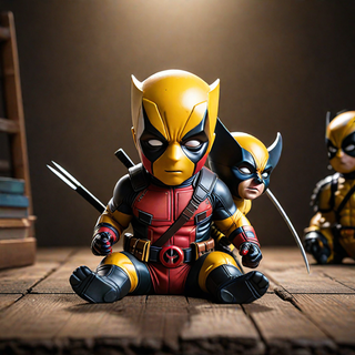 baby Deadpool and wolverine