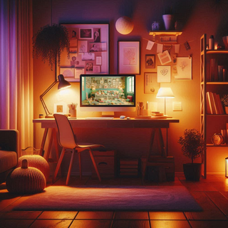 soft light office space