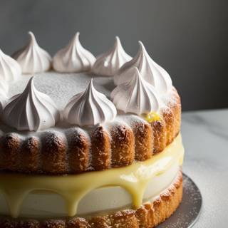 Lemon Meringue Cake by Szapy