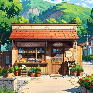 Anime House Mobile Wallpaper for Iphone , Android Phones