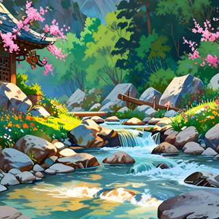 A beautiful Rainy Wallpaper Anime Manga 