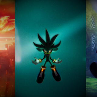 Sonic, Silver and Shadow Sonic the Hedgehog 2006 - P Wallpaper