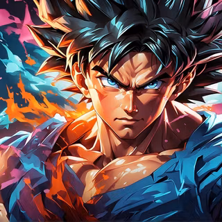 Goku in another universe by AnimeHead 
