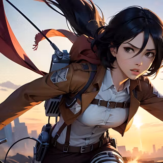 Mikasa Ackerman (Shingeki no Kyojin) by lukychandra 