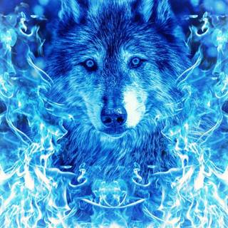 blue fire dog