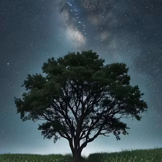 Nighttime Tree 