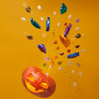 Pumpkin and candy