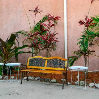 the side of the resturant of the hang out 