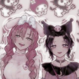 Me and Josie in Hello kitty!