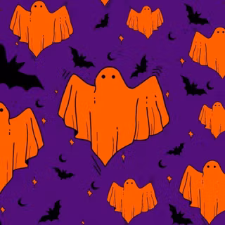 Orange and Purple ghost