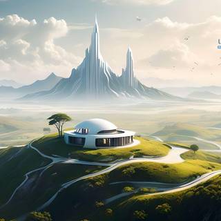 Lubuntu Minimalist Landscape Linux Wallpaper