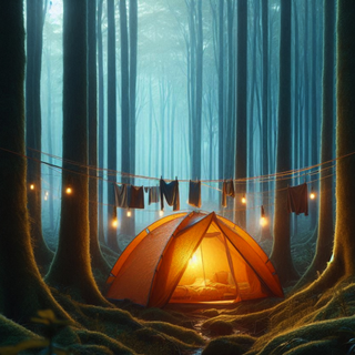 Camping in aokigahara