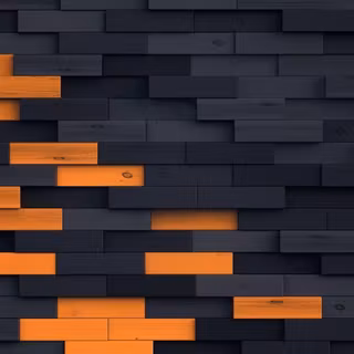 Orange and Black wood