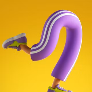 Purple Skateboard legs