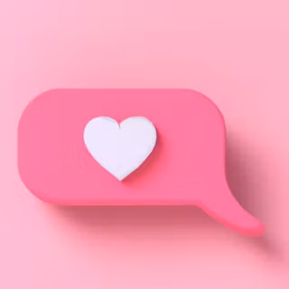 Heart text message