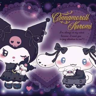 kuromi and cinnamoroll