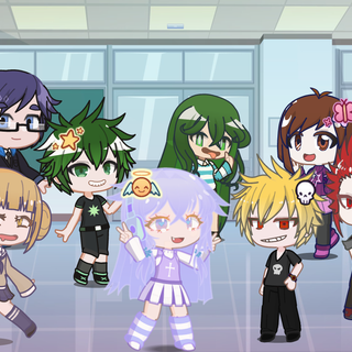 My oc with my other mha gatcha characters!