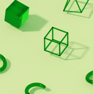 Green cubes
