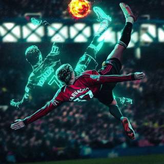 Ronaldo x garnacho bicycle kick