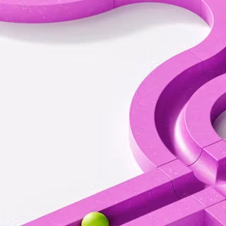 Purple ball maze
