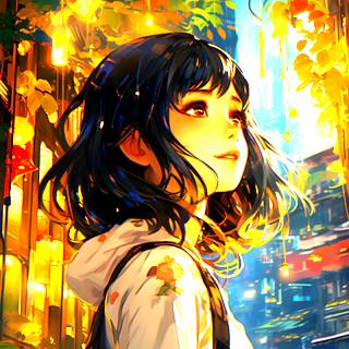 Fall Collage Student