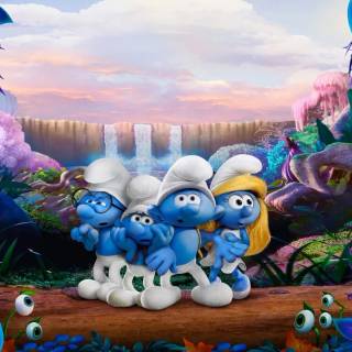 smurf village wallpaper!!!!!!!!!!!