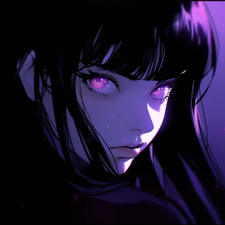 Purple anime girl 