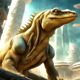 Giant Mutated Lisaard