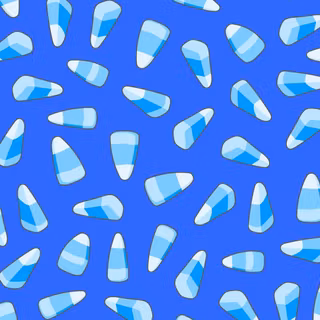 Blue Candy Corn