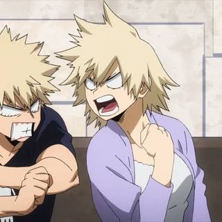 Bakugo and his mom mha