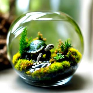 Tiny Turtle In A tiny World