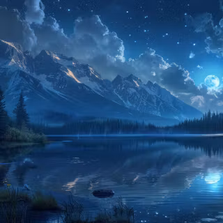 Moonlit Mountain